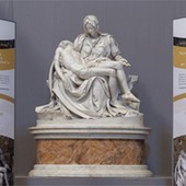 Al via sotituzione diaframma di protezione della Pietà di Michelangelo