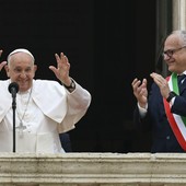 Papa Francesco in visita al Campidoglio