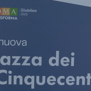 Giubileo, riapre Piazza dei Cinquecento a Roma