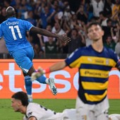 Il Napoli ribalta il Parma nel recupero, Lukaku in gol