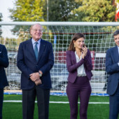 Milano, inaugurato campo da calcio per i ragazzi del quartiere Baggio